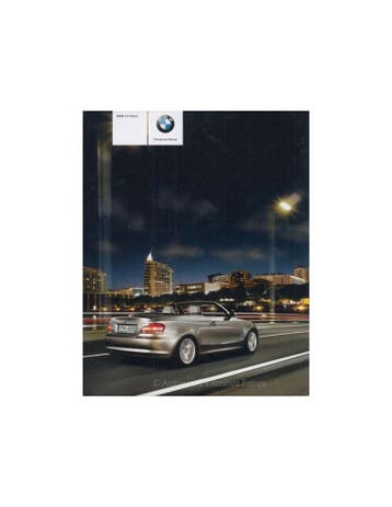 2008 BMW 1 SERIE CABRIOLET BROCHURE DUITS