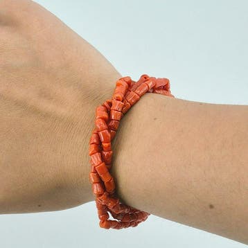 Corail - Argent, Plaqué or, SANS PRIX DE RÉSERVE - Bracelet