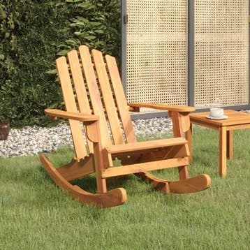 vidaXL Schommelstoel Adirondack massief acaciahout, Verzenden