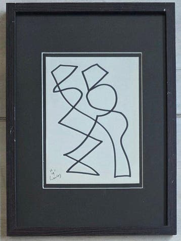 Siep Van Den Berg (1913-1998) - One line drawing Tango i ik