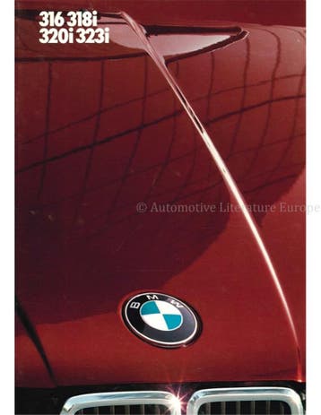 1985 BMW 3 SERIE SEDAN BROCHURE NEDERLANDS