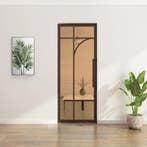 Stalen Taatsdeur - Brons - 5 Vlaks rond - Brons rook glas*, Minder dan 80 cm, Overige typen, Nieuw, Metaal