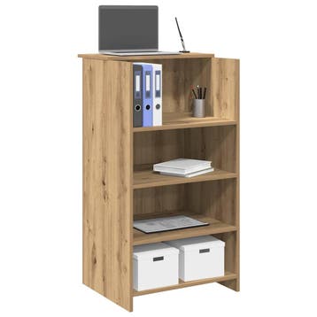 vidaXL Receptiebalie 55x50x103,5 cm bewerkt hout artisanaal, Huis en Inrichting, Verzenden, Nieuw