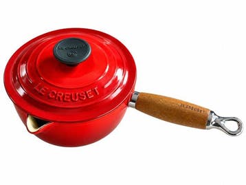Le Creuset - Ensemble de casseroles (3) - Fer, Émail, Bois -, Antiquités & Art