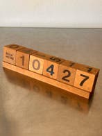 Eeuwigdurende kalender - Vintage Dutch/Belgian School Wooden