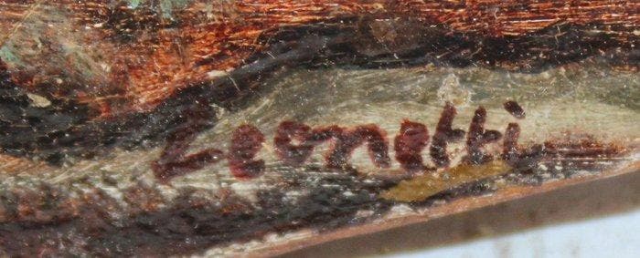 Italiaanse school (XIX) - Paisaje portuario, Antiek en Kunst, Kunst | Schilderijen | Klassiek