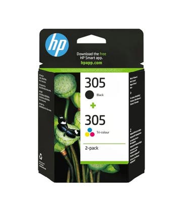 HP 305 Zwart en Tricolor, Pack van 2 Originele Inktcartri..., Computers en Software, Ophalen of Verzenden, Nieuw