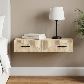 vidaXL Wandgemonteerde Zijtafel 87,5 x 34,5 x 17 cm Bewerkt, Verzenden, Nieuw