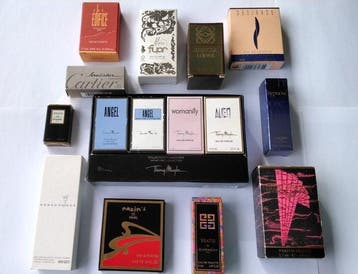 Cartier, Chanel... - Parfumfles (15) - Glas - Merkminiaturen