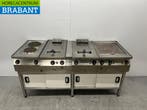 RVS MKN baklijn 2 pits fornuis, 2 x friteuse en bakplaat, Ophalen of Verzenden, Nieuw in verpakking