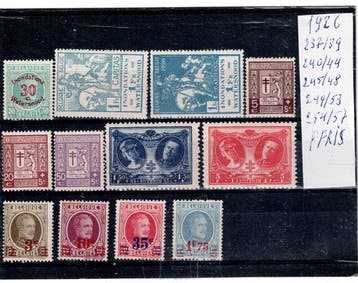 België - jaar 1925 tot 1927 obp, Gestempeld