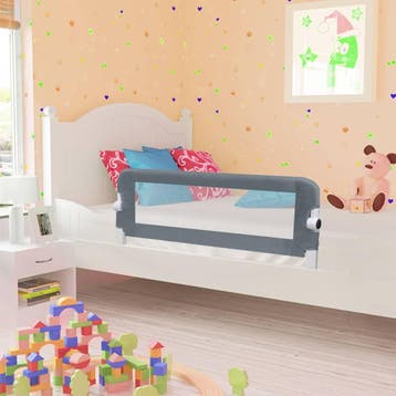 vidaXL Bedhekje peuter 102x42 cm polyester grijs, Verzenden