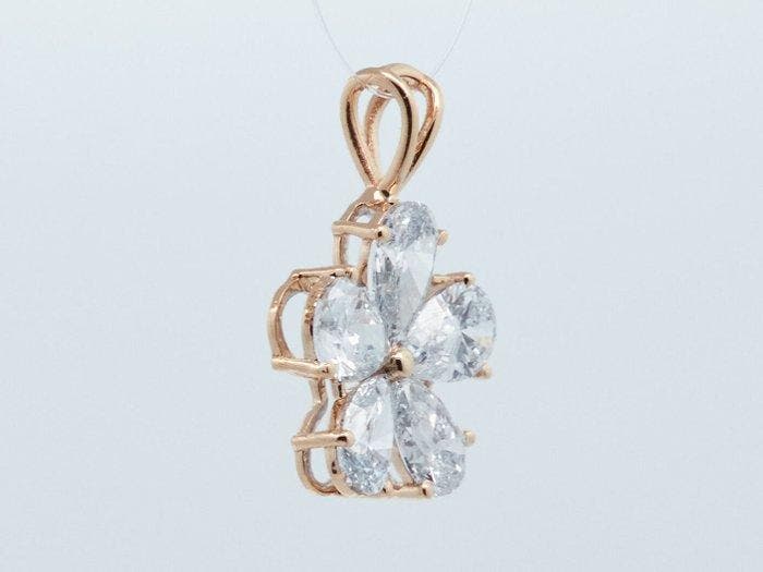 Zonder minimumprijs - Hanger - 14 karaat Geel goud - 2.34ct., Handtassen en Accessoires, Antieke sieraden