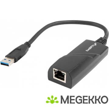Lanberg NC-1000-01 tussenstuk voor kabels USB-A RJ-45 Zwart, Verzenden