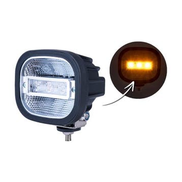 Horpol LED Werklamp Vierkant + Flitser | 12-24V, Verzenden, Nieuw