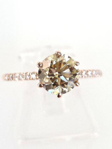 Bague de fiançailles - 14 carats Or rose - 1.49ct. tw.