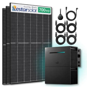 Zonnepanelen Thuisbatterij Pakket - 4 kWh - 3x 700, Ophalen of Verzenden