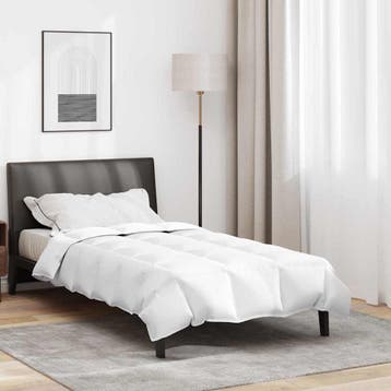 Donsdeken 135x220 - 40% korting! Retour deal, weg is weg., Huis en Inrichting, Eenpersoons, Verzenden, Wit, Deken of Dekbed