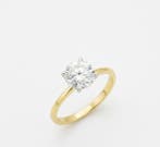 Ring - 14 karaat Geel goud, Platina - 2.10ct. tw. Diamant, Nieuw