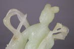 Grande Kwanyin Sculptuur Beeldje - Houten Sokkel -