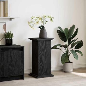 vidaXL Displaystand Zwart Eiken 31 x 30 x 60 cm Bewerkt hout, Tuin en Terras, Verzenden, Nieuw