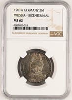 Duitsland, Pruisen Wilhelm II. 2 Mark 1901 - NGC MS62