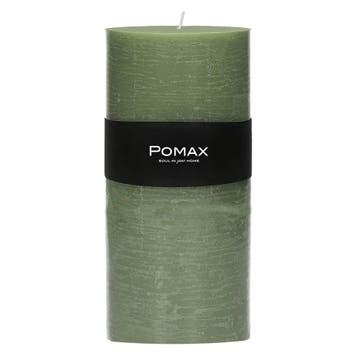 Pomax kaars paraffine Ø 10 x H 20 cm - avocado, Huis en Inrichting, Woonaccessoires | Kandelaars en Kaarsen, Verzenden, Nieuw