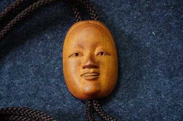 Vente absolue – Signé Yamaguchi Toshio, netsuke en buis