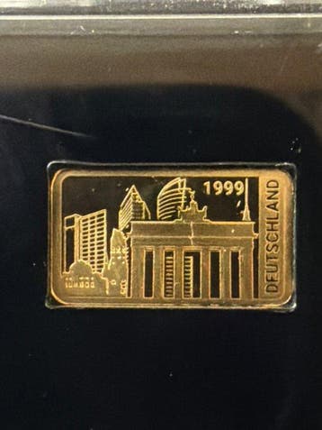 Tsjaad. 5000 Francs Deutschland , 1/200 Oz (.999) (Zonder, Postzegels en Munten