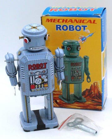 Cragstan - Blikken speelgoed - Mechanical Robot, Mr. Atomic