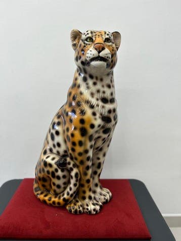 Beeld, Giaguaro H. 75 cm - 75 cm - Keramiek