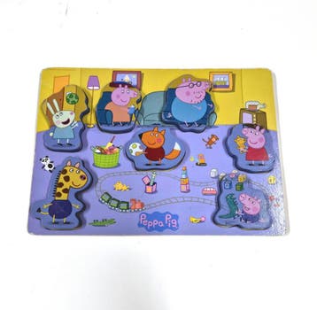 Houten Peppa Pig-puzzel met de familie Big, Verzenden, Nieuw