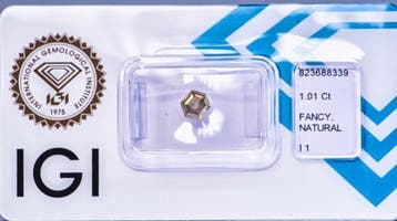Zonder minimumprijs - 1 pcs Diamant (Natuurlijk gekleurd) -, Nieuw