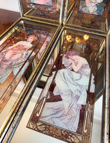 Alphonse Mucha (après) - Wandspiegel (4)- De Tijden van de