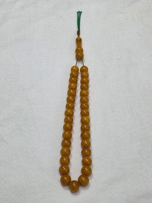 Chapelet - Ambre - 1970-1980 - Chapelet de perles de prière, Verzamelen, Dierenverzamelingen