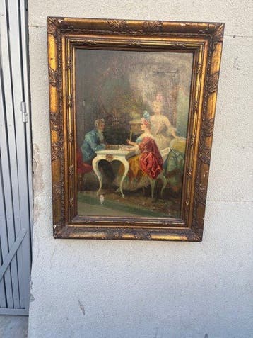 Carlo Ferranti (1840-1908), Manner of - La Partida de, Antiek en Kunst