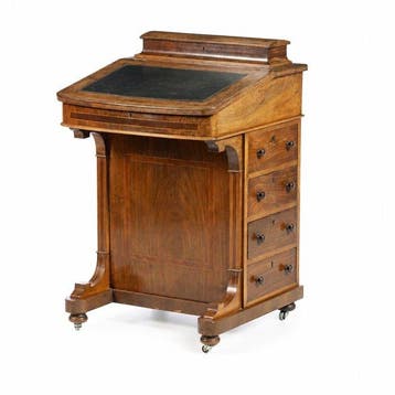 Secrétaire à abattant - Hout - Davenport Desk