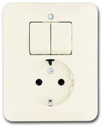 ABB Busch-Jaeger SI Gecombineerde Schakelaar Stopcontact, Verzenden, Nieuw