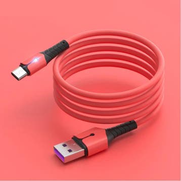Vloeibare Siliconen Oplaadkabel voor Micro-USB - 5A, Télécoms, Téléphonie mobile | Chargeurs pour téléphone, Verzenden