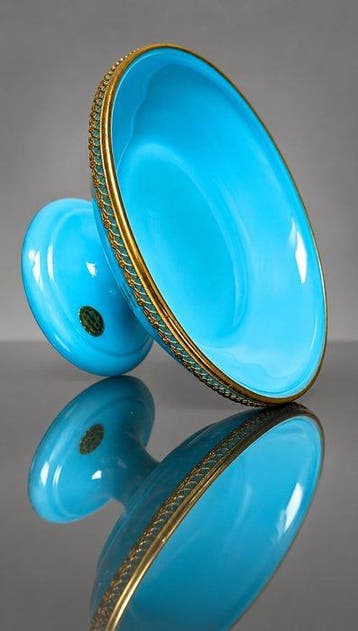 Schaal - Opaline glas - Opaline schaal vintage