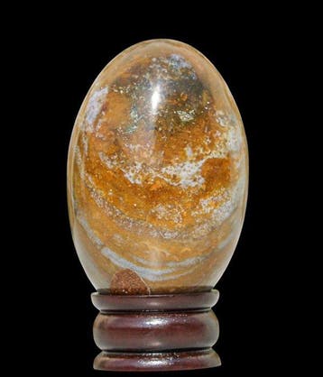 Gepolijst 1,8 kg Fancy Jasper Lingam - Rozenkwarts Lingam