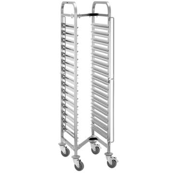 Regaalwagen | RVS | 15 Etages (1/1 GN) | Wielen (Geremd) |, Verzenden, Nieuw in verpakking