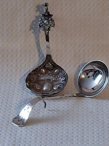 Roomlepel (2) - Twee antieke en decoratieve Hollandse