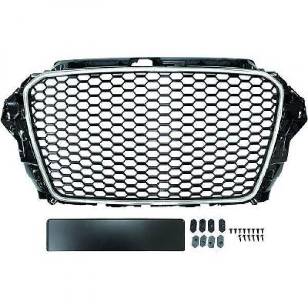 Carnamics Grille | Audi A3 12-16 3-d / A3 13-16 3-d / A3 13-, Auto-onderdelen, Carrosserie, Nieuw, Verzenden