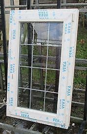 pvc raam , chassis 72 x 116 wit / lichte eik, Doe-het-zelf en Bouw, Raamkozijnen en Schuifdeuren, Inclusief glas, Nieuw, Kunststof