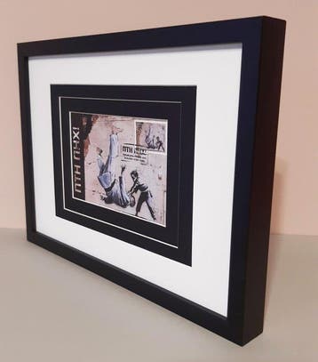 Banksy (1974) - FCK PTN Banksy framed - Maximum card FDC