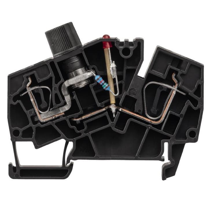 Weidmuller ZSI 6-2 Fusible Terminal Avec LED 6mm² -, Bricolage & Construction, Électricité & Câbles, Envoi