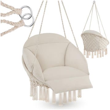 Hangstoel Samira - beige, Verzenden
