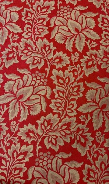 1780Hoogwaardig jacquardweefsel met bloemmotieven, dat een