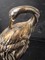 sculptuur, Statuette cigogne signée - 27 cm - Hars,, Antiek en Kunst